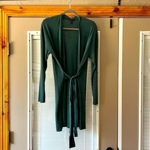 Eileen Fisher wrap sweater. Tie front or tie back